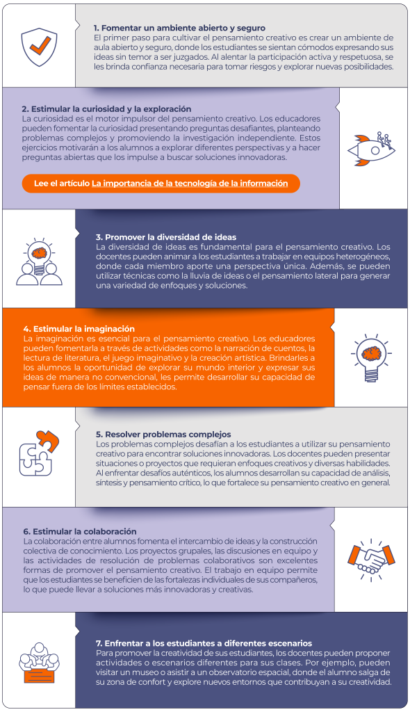 ¿Cómo desarrollar el pensamiento creativo en los alumnos?